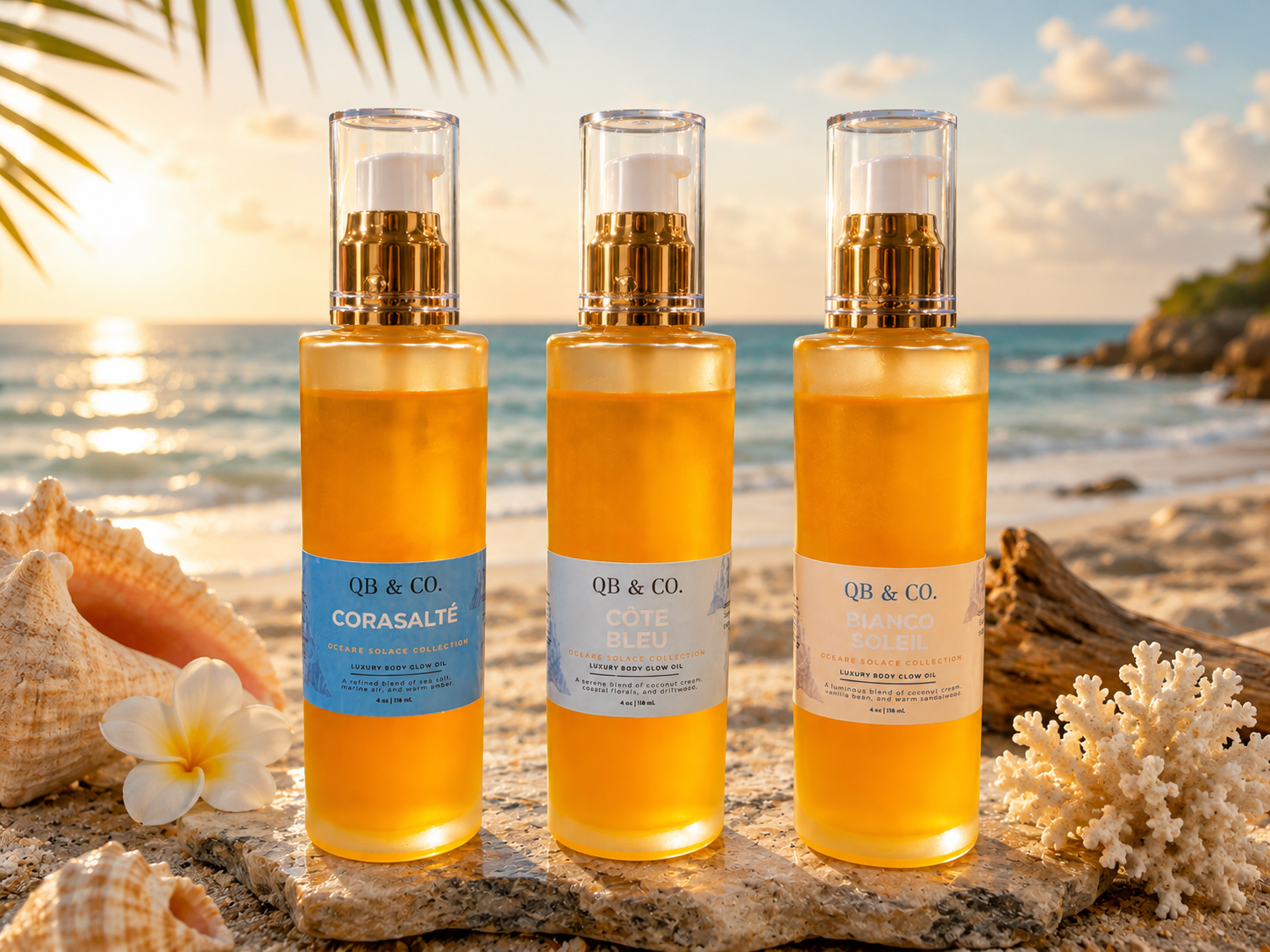 Oceáre Hydrating Body Care Set | Sea Salt Soap, Body Crème, Body Oil