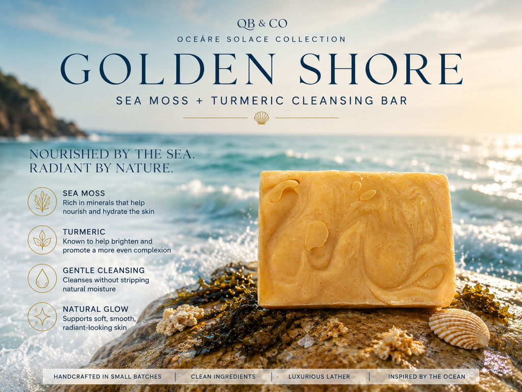Golden Shore | Sea Moss + Turmeric Cleansing Bar