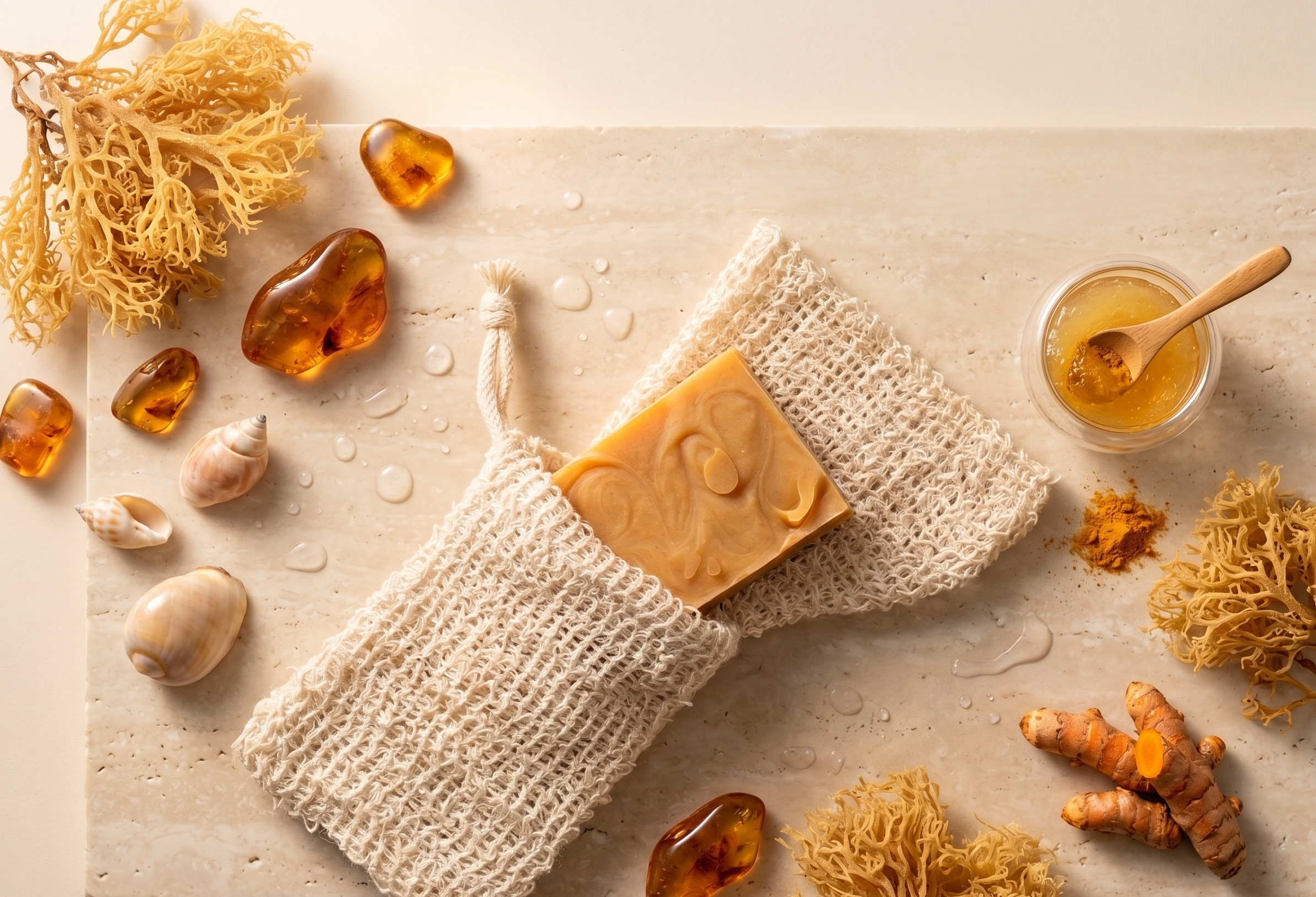 Golden Shore | Sea Moss + Turmeric Cleansing Bar